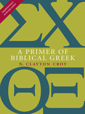 cover image of A Primer of Biblical Greek